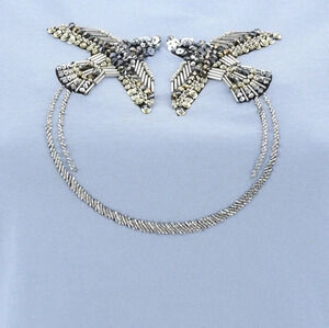 PINKO RHINESTONE EMBELLISHED QUENTIN 3 T SHIRT